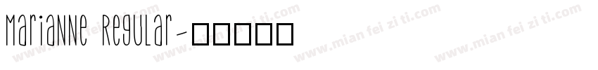 Marianne Regular字体转换